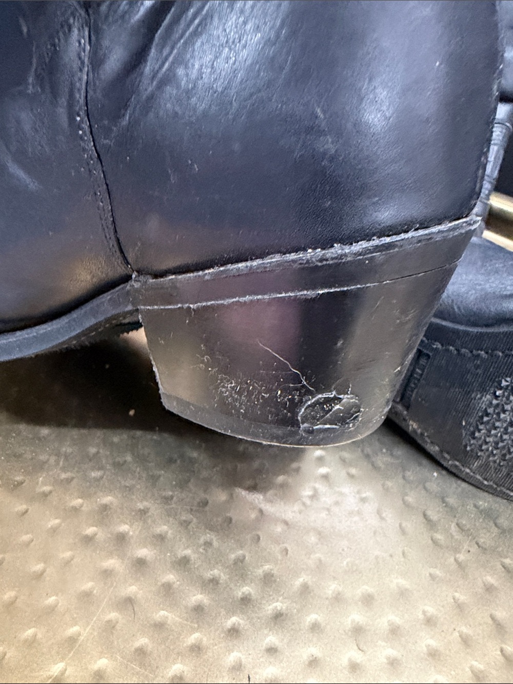 Harley-Davidson Vintage Black Leather Knee-High Lace-Up Women's Boots - Picture 11 of 11